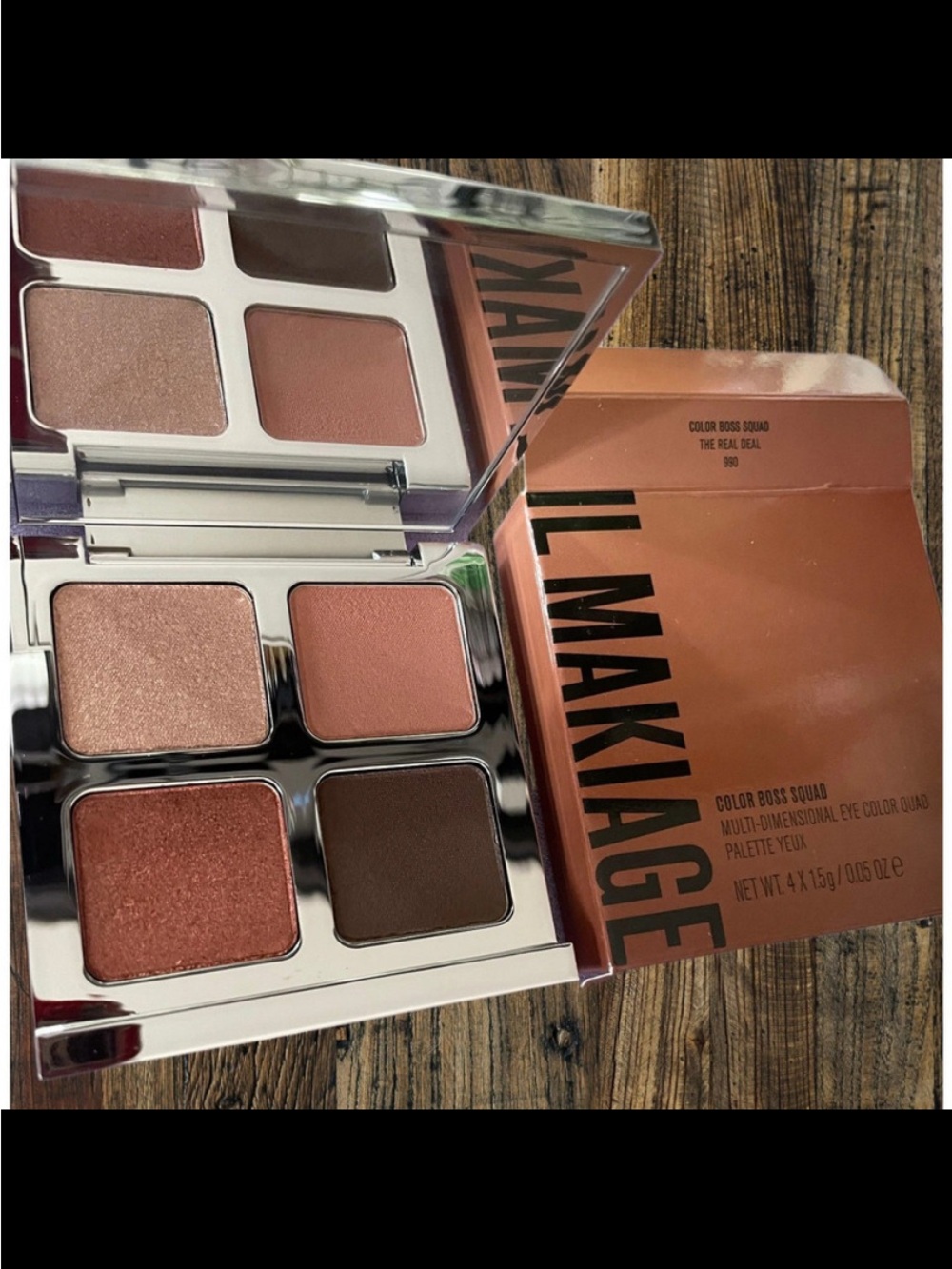 IL Makiage Color Boss Squad Eyeshadow Quad the Real Deal 990 New